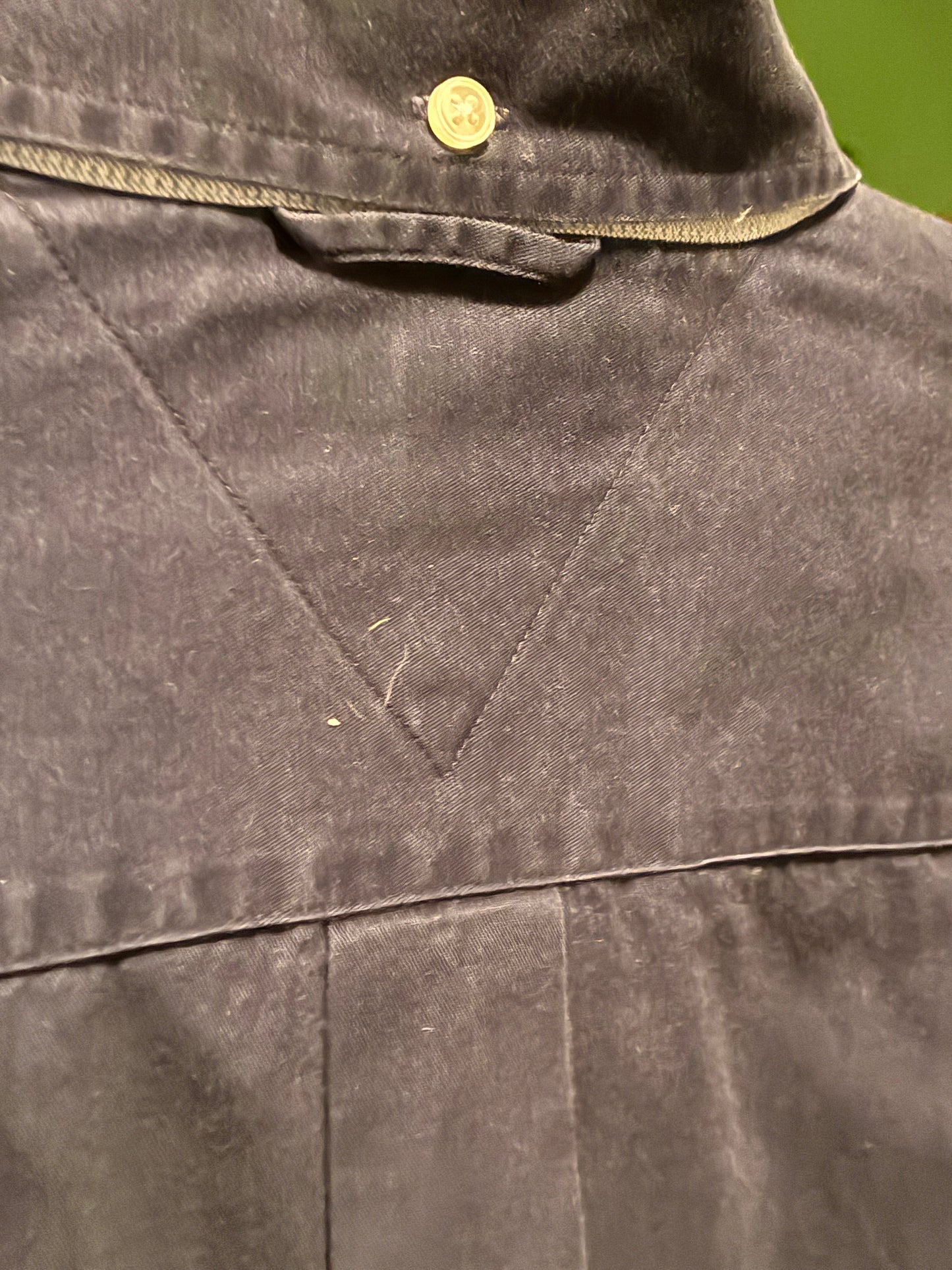 Tommy Hilfiger Navy Button-Down Shirt – Color Navy with White buttons