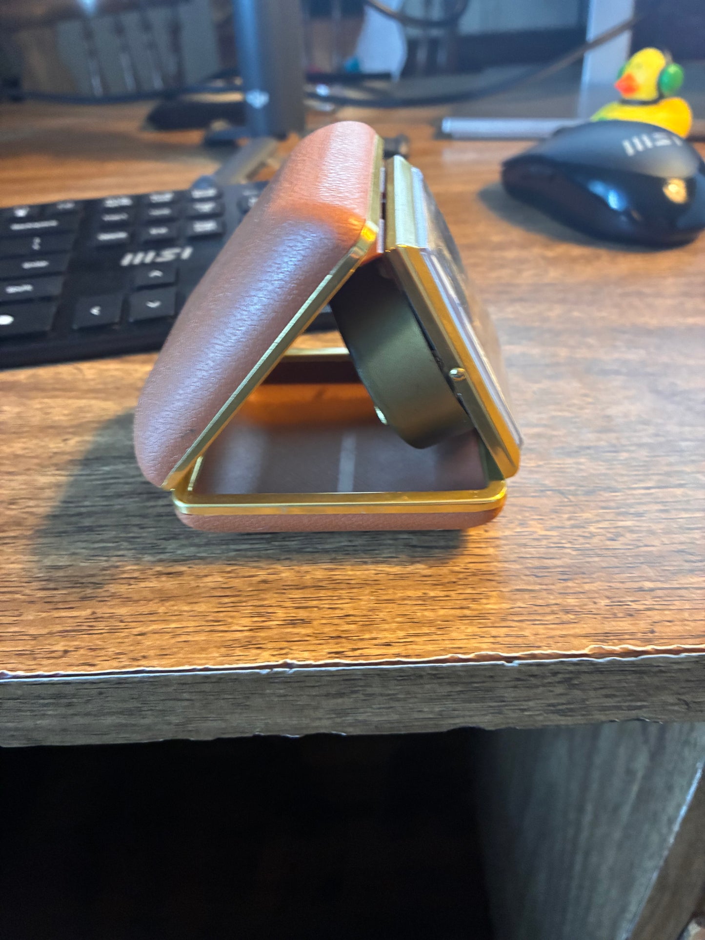Vintage Westclox Folding Travel Alarm Clock – Wind-Up, Compact